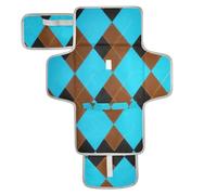 Black Blue Brown Diamonds Reusable Diaper pad Changing mat with Tissue Pocket Waterproof Pads for Baby for Moms, Dads cambiadores de pa?ales para Bebes