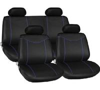 BLACK BLUE CAR SEAT COVERS FOR CITROEN C2 C3 C4 SAXO