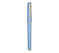 Black Blue Light Green Silver Chrome Metal Pen with Golden Trim Luxury 0.5mm Roller Ballpoint for Boys Girls Teens Refill Men & Women