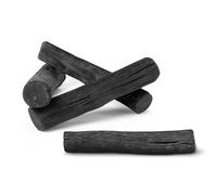 BLACK+BLUM | Charcoal Water Filter Sticks | Traditional Japanese Charcoal Water Filter System, Hydration + Carbon Filter for Water Bottles + Water Dispensers | 4 Pieces, Last 6 Months Each, Wood Black