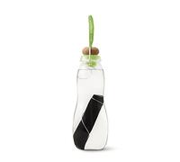BLACK+BLUM Eau Good Glass Water Bottle with Charcoal Filter | Filter Water Using Traditional Japanese Binchotan Charcoal, Supercharge Your Hydration, Leak Proof BPA Free Bottle, Lime, 650ml