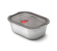 BLACK + BLUM Lunch Box - Meal Prep Containers Reusable for Picnic & Camping - Microwavable Stainless Steel Lunch & Dinner Food Storage Box with Leak Proof Lid - Dishwasher & Oven Safe - Small - 600ml