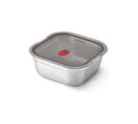 Black + Blum Microwavable Steel Multifunction Meal Prep Square Box Large - Grey Black + Blum Grey