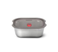 BLACK + BLUM Multifunctional Stainless Steel Lunch Box, 600 ml, 100% Leak-Proof Meal Prep Boxes with Vacuum Closure, Stainless Steel Lunch Box, Freezer, Microwave and Oven Safe, BPA Free