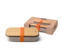 Black+Blum | Plastic Free Meal Prep Lunch Edelstahl Sandwich Box-Orange, 1000 ml, Stainless Steel