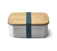 BLACK+BLUM - Sandwich Box - Ocean - Large, 1.25L - Stainless Steel, Plastic-Free Lunch box with Leak Proof, Lightweight, Multi-Purpose Bamboo Lid, Chopping and Serving Board