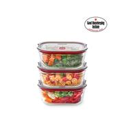 Black+Blum Stack + Nest Glass Food Box Set - 3 x Medium
