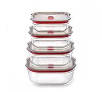 Black+Blum Stack + Nest Glass Food Box Set - 4 Pieces