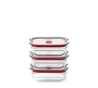 Black+Blum Stack + Nest Glass Food Box Set - 3 x Extra Small
