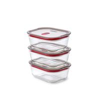 BLACK + BLUM Stack + Nest Glass Food Storage Container Set | 600ml 3 Pack