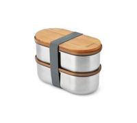 BLACK + BLUM Stainless Steel Bento Lunch Box | Stacking | 2 x 500ml | Slate