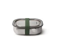 BLACK + BLUM Stainless Steel Lunch Box - Leak Proof Sandwich Box with Silicone Strap & Fork - BPA Free, Oven & Freezer Safe On The Go Lunch Box