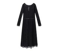 Black Boat Neck Dress Made in Italy - female - Chiara Boni - Maxi Dresses - Black - S - Dresses S