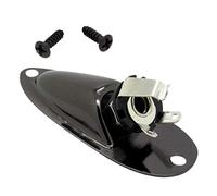 Black Boat Style 1/4inch Guitar Output Input Plug Socket For Strat Guitar