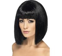 Black Bob Wig Coquette Jesse J Ladies Fancy Dress Costume Accessory