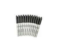 Black Bold Point Tip Permanent Marker Pens Pack of 12