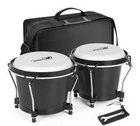 Black Bongo Drums 6” and 7” Wood Percussion Instrument