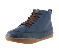 Black Boots Women Chelsea Boots Women Wide Fit Leather Shoes for with Heel Ladies Leather Round Toe Flat Casual Short Shoes Foot Brace (Blue,6)