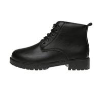 Black Boots Women Ladies Chelsea Boots Women's Shoes Spring Autumn and Winter British Short Shoes with Round Toe and Thick Sole High End Versatile Black Large Size Ankle Toe for (,6.5 6.5)