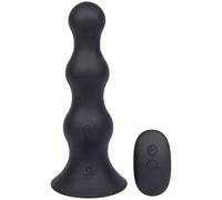 black Booty Balloon Vibrating Inflatable Butt Plug - 6 Inch