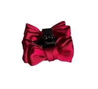 Black Bow Clip 2026 New Sweet Temperament Small Size Female Side Edge Forehead Bangs Hair Clip Headband Hair Accessory(Red,2pcs)