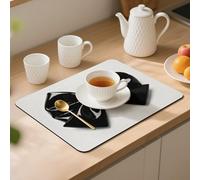 Black Bow Desk Mat Washable Table Protector Waterproof Table Cover Protector Desk Placemats Heat Resistant Non-Slip Desks Cover for Desktop, Coffee Dining Tables 40x30cm