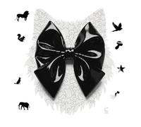 Black Bow Jigsaw Puzzle 175PCS Wolf Head Design Puzzle Wooden Jigsaw Puzzles for Adults Families