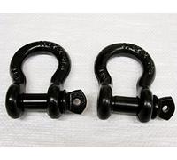 Black Bow Shackle 2 Ton X2 (Screw Pin Heavy Duty Theatre 1/2" x 5/8" 2000KG)