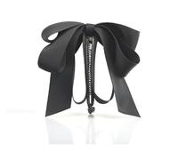 Black Bowknot Banana Clip, Satin Ribbon Bow Hair Claw Clips Hairpin, Sweet Cute Vertical Ponytail Holder Hair Barrettes Clamps for Women Girls,Clips and Barrettes, Hair Accessories
