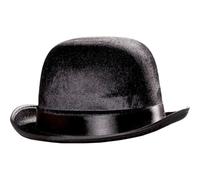Black Bowler Hat Fancy Dress Adults Accessory Mens Womens Hat