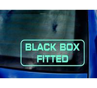 Black Box Fitted - New Driver Insurance Car Van Window Windscreen Bumper Vinyl Die Cut Custom Stickers Decals Graphics 200mm x 82mm Mint