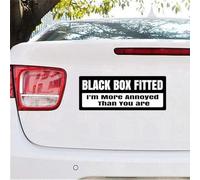 Black Box Fitted Sticker - I'm More Annoyed Than You are Funny Car Decal - Humorous Vinyl Sticker for Drivers 2Packs(Black)