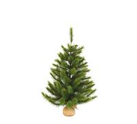 Black Box Trees Richmond Artificial Christmas Tree in Jute Sack - H90 x Ø69 cm - Green