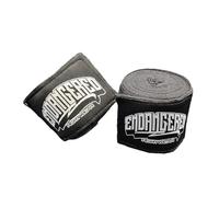Black Boxing Hand Wraps by Endangered Fightwear - Pair of (4.57m / 180”) Boxing Wraps for Men & Women in MMA, Muay Thai, Sparring, and Kickboxing - Intense Training Protection - 7 Colours - UK