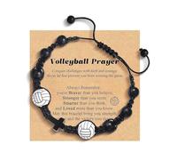 Black Braided Cord Wooden Crucifix Charm For Active Men Natural Wood Bead Sports Theme Jewelry Gift Black Braided Wooden Men's