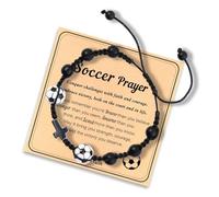 Black Braided Cord Wooden Crucifix Charm For Active Men Natural Wood Bead Sports Theme Jewelry Gift Black Braided Wooden Men's