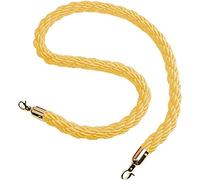 Black Braided Rope for Crowd Control Yellow Hemp Queue Management Divider Event nization Barrier Cord Strong Post Rope for Effective Crowd Management