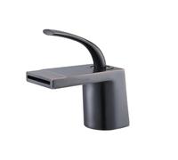 Black Brass Bathroom Sink Faucet Retro Waterfall Single Handle Mixer Tap Antique SLE Basin Faucet for Washbasin Bathroom Fixture