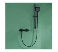 Black Brass Bathtub Faucet Set 3 Function Handheld Shower Waterfall Tap with Sliding Bar Modern Bathroom Sink Mixer Luxurious Shower System for Home. LWX