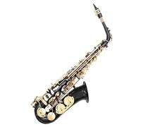 Black brass E flat alto saxophone with 11 reeds case and care kit for beginners Beginner Saxophone