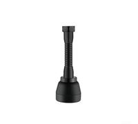 Black Brass Faucet Spray Head Featuring 360 Rotation And Three Water Patterns For Versatile Cleaning Tasks Compatible With Most Standard Threads Rust Proof Material Long Lasting Performance(B)