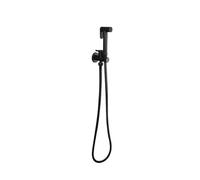 Black Brass Handheld Toilet Bidet Sprayer | Self-Cleaning Shower Head, White Bath Accessory(Black Set A SS Hose)
