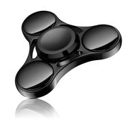 Black Brass Metal Fidget Spinner, Ultra Durable Stainless Steel Bearing with 3-5 Minute High Speed Spin, Precision EDC Finger Toy for ADHD Stress & Anxiety Relief, Kids & Adults
