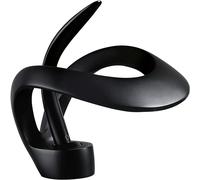 (Black) Brass Waterfall Faucet Core Elegant Single Hole Bathroom Vessel Sink Unique Contemporary Vanity for Tall Swan Faucet Gold