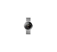 (Black) Braun Mens 3-Hand with Date Analogue Quartz Watch, Black Dial and Steel Milanese Mesh Strap, 40mm Stainless Steel Case, model BN0032BKSLMHG.