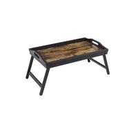 Black Breakfast Tray with Folding Legs for Bed
