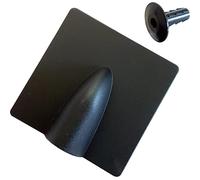 Black Brick Buster & Bush Tidy Cap Kit Indoor & Outdoor Single Cable Hole Cover