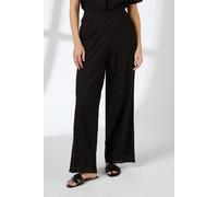 Black Broderie Straight Leg Trousers Co ord Principles Black 16