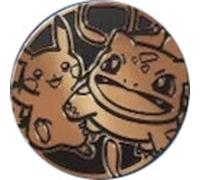 Black & Bronze Oversized Pikachu & Bulbasaur Coin