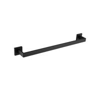 Black Bronze Towel Bar - Polished Mirror Finish Wall-Mounted Toilet Paper Holder Robe Hook & Bath Accessories Stylish Bathroom Storage Solution - 1 Bar